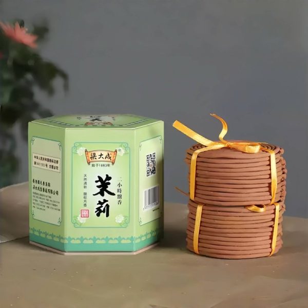 Good Aromatherapy Jasmine Scented Coil Incense Gift Box for Sale