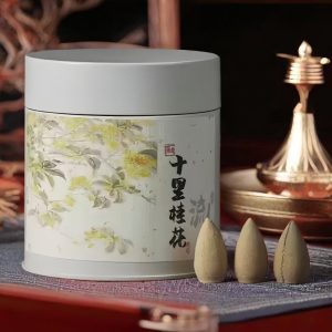 Best Natural Chinese Fragrant Osmanthus Backflow Incense Cone Box