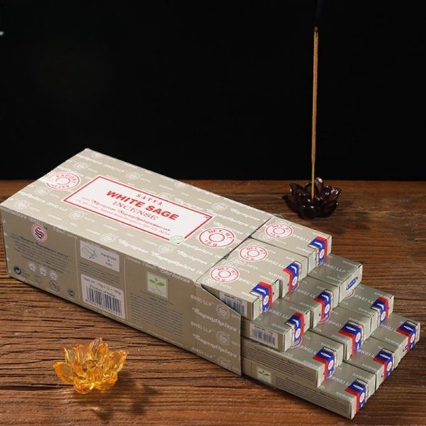Best Natural Hand Rolled White Sage Scented Large Incense Sticks from India