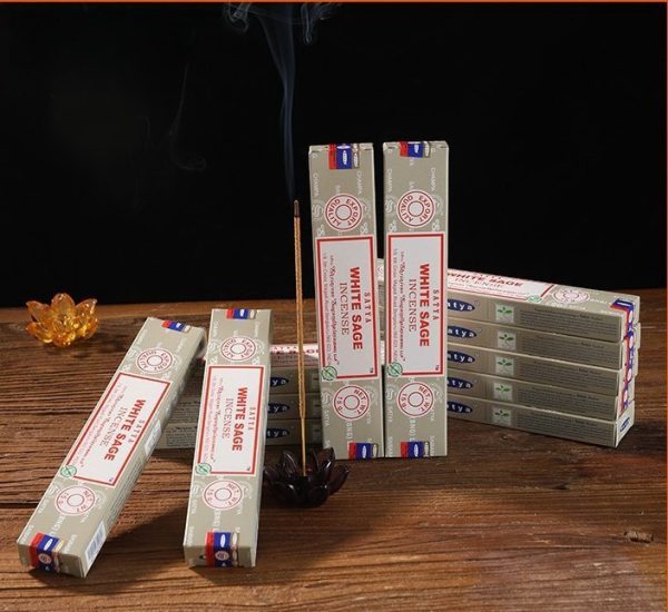 Best Natural Hand Rolled White Sage Scented Large Incense Sticks from India