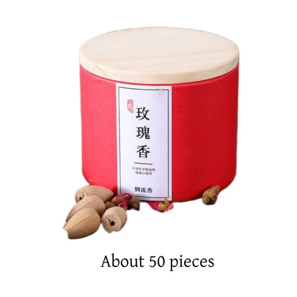 Best Organic Rose Fragrance Scented Backflow Waterfall Incense Cones