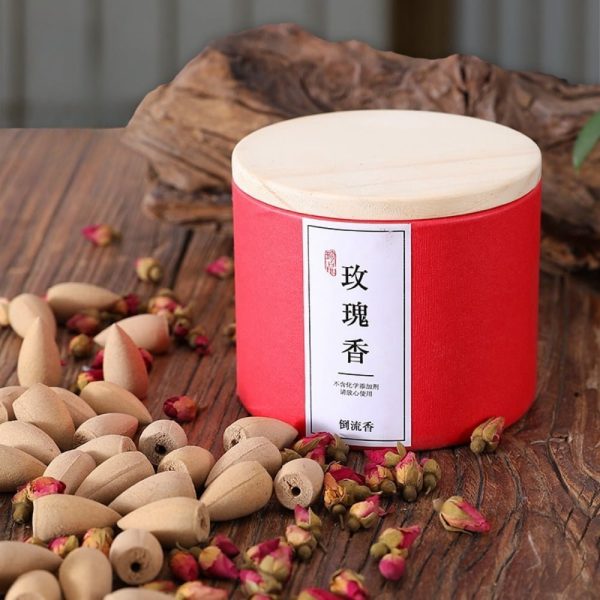 Best Organic Rose Fragrance Scented Backflow Waterfall Incense Cones