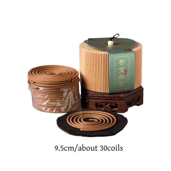 Best Smelling Organic Mugwort Scented Coiled Incense Gift Box