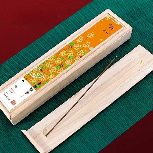 Chinese Traditional Natural Osmanthus Aroma Stick of Incense Box