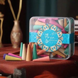 Colorful Natural Mixed Scent Backflow Cone Incense Waterfall