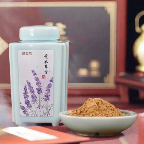 Good Smelling Natural Lavender Incense Loose Powder with Ceramic Jar