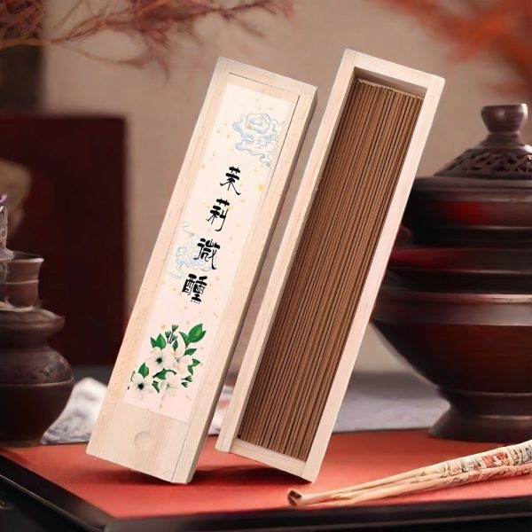 Handcrafted-Natural-Jasmine-Fragrance-Burning-Incense-Sticks-Wooden-Box.jpg Handcrafted Natural Jasmine Fragrance Burning Incense Sticks Wooden Box