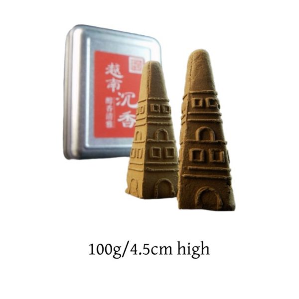 Handmade Vietnam Nha Trang Tower Shaped Agarwood Incense Cones
