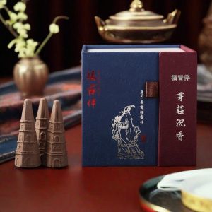 Handmade Vietnamese Tower Shaped Agarwood Natural Oud Backflow Incense Cones