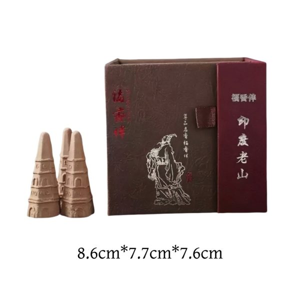 Indian Sandalwood Tower Shaped Handmade Backflow Incense Cones for Waterfall