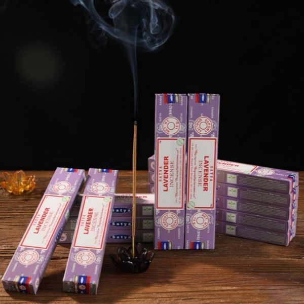 Natural-Lavender-Fragrance-Indian-Incense-Sticks-for-Home-3.jpg Natural Premium Hand Rolled Lavender Fragrance Indian Incense Sticks for Home Air Purifier
