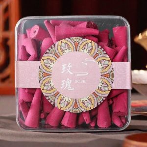 Organic Nature Rose Fragrance Backflow Smoke Waterfall Incense