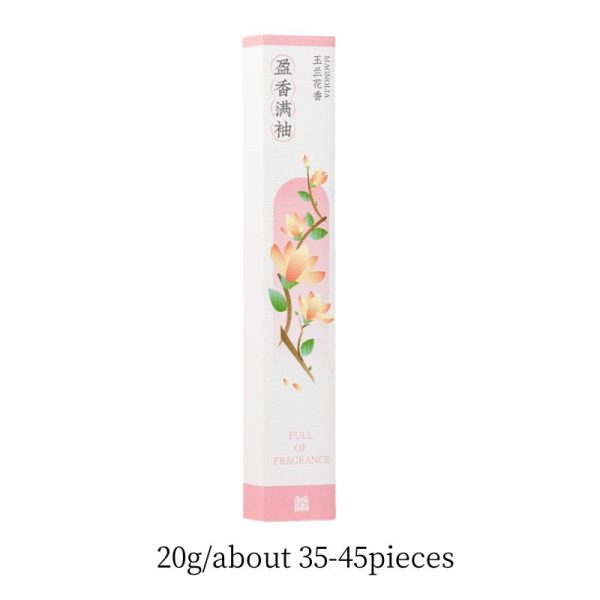 Premium Handmade Magnolia Floral Aromatic Portable Incense Stick with Wooden Box