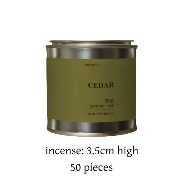 Premium-Handmade-Natural-Cedar-Incense-Cones-with-Metal-Jar-1-1.jpg Premium Handmade Natural Cedar Conical Incense with Metal Jar