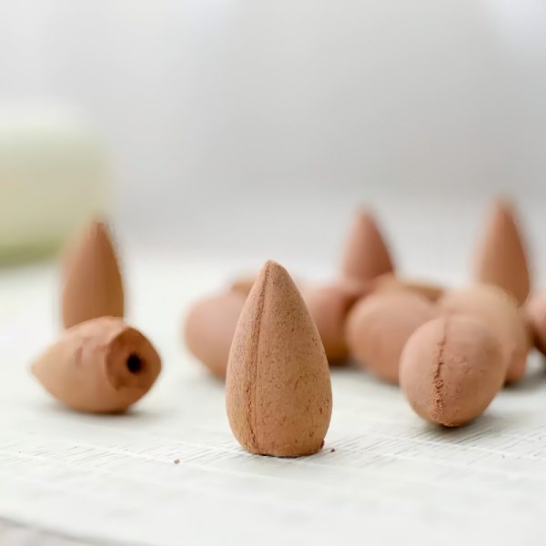 Premium Handmade Sandalwood Fragrance Backflow Incense Cones Box