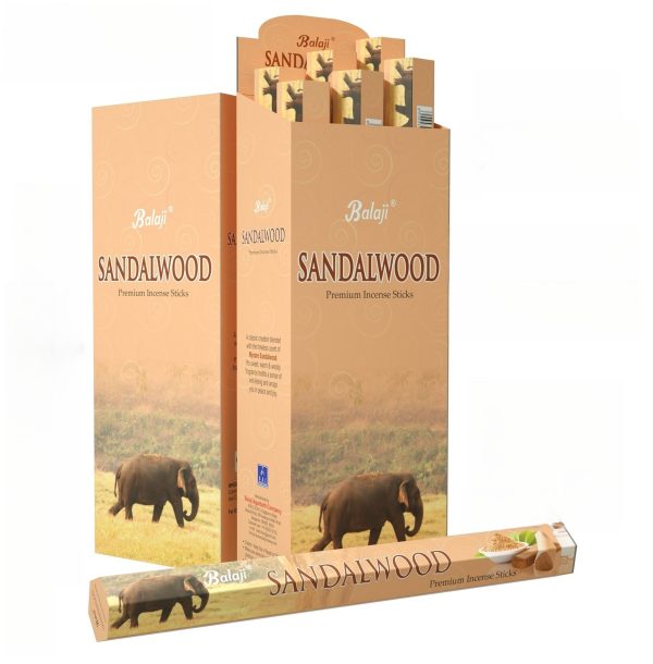Sandal Wood Scented Mediation Incense with Sticks from India